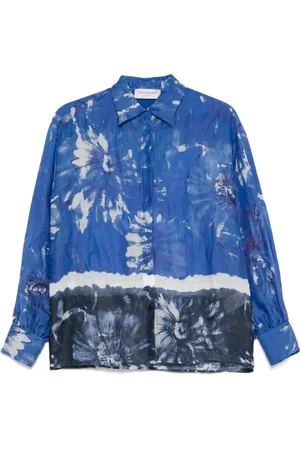Ermanno Firenze Chemise imprimée à détail noué