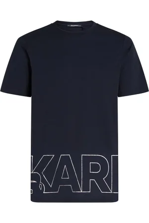 Karl Lagerfeld T-shirt à logo métallisé imprimé