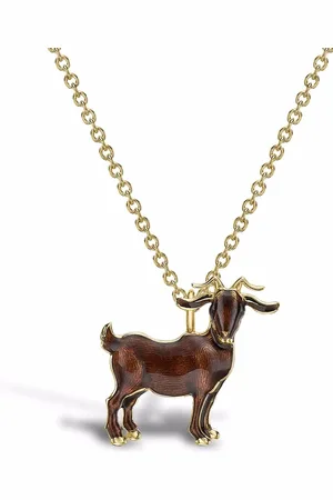 Pragnell Collier Zodiac Goat en 18ct à pendentif