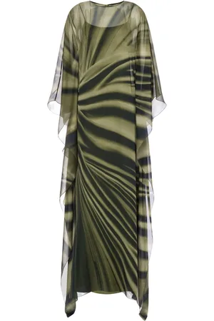 Alberta Ferretti Robe mi-longue à imprimé trompe l’œil