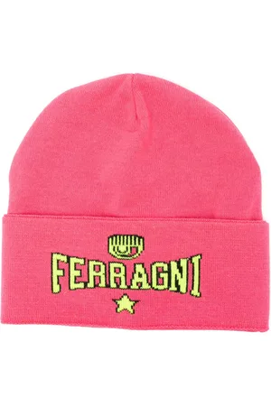 Chiara Ferragni Bonnet à logo en intarsia