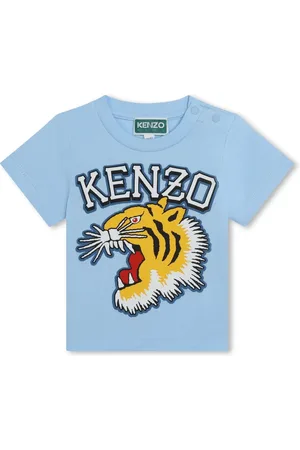 Kenzo T-shirt en coton à imprimé tigre