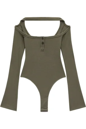 Courrèges Body nervuré à découpes
