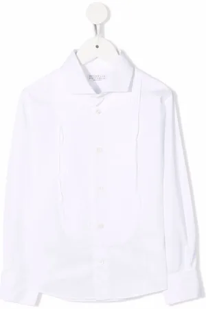 Brunello Cucinelli Chemise nervurée à boutonnière