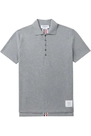 Thom Browne Polo à bande tricolore au dos