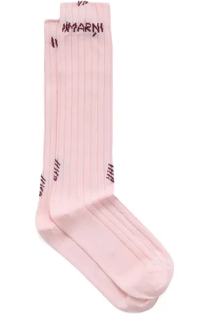 Marni Chaussettes à logo en jacquard