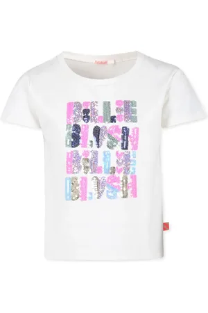 Billieblush T-shirt à logo orné de sequins