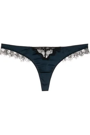 Kiki de Montparnasse String Lace Inset en soie