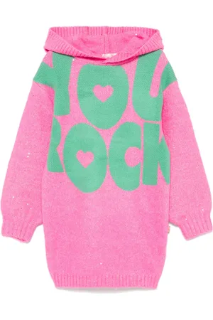 Billieblush Robe à slogan imprimé