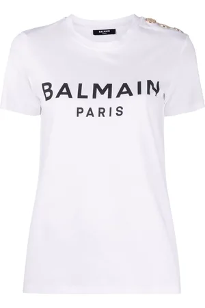 Balmain T-shirt à logo imprimé