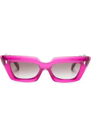 CUTLER & GROSS Lunettes de soleil rectangulaires à logo