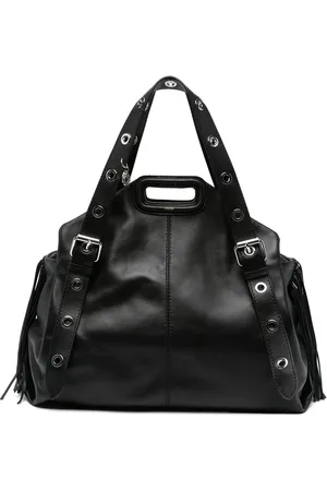 Maje Sac porté épaule Miss M XL en cuir