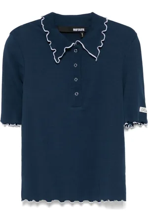 ROTATE Polo à design nervuré