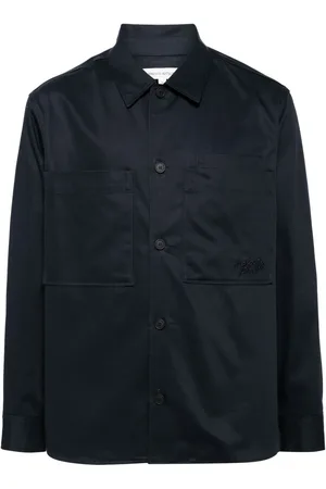 Maison Kitsuné Chemise en coton à logo brodé
