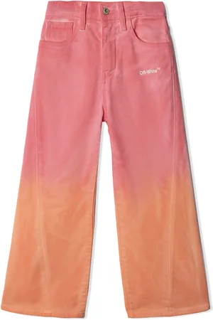 OFF-WHITE Pantalon ample Helvetica à effet délavé