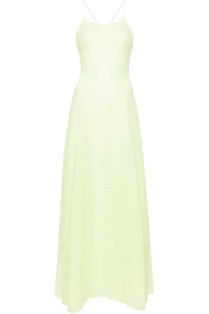 Emporio Armani Robe longue à design nervuré