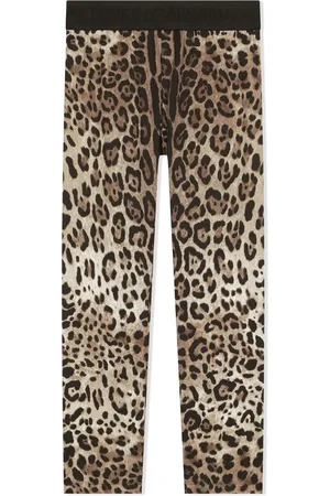 Dolce & Gabbana Legging Interlock à imprimé léopard
