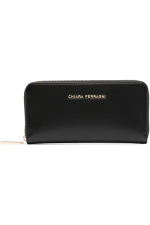Chiara Ferragni Portefeuille zippé à plaque logo