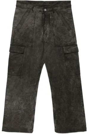 Rick Owens Pantalon cargo à effet usé