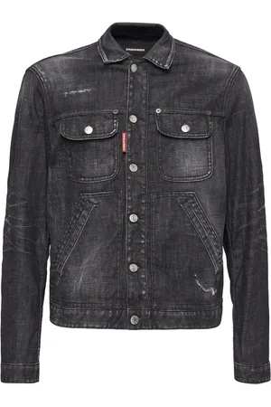 Dsquared2 Veste en jean à effet usé
