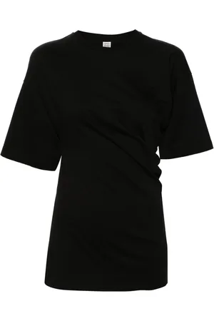 Totême T-shirt asymétrique en coton biologique