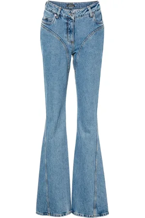 MUGLER Jean évasé à effet délavé