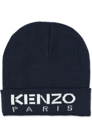 Kenzo Bonnet à logo en maille intarsia