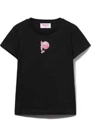 PUCCI Junior T-shirt à logo imprimé