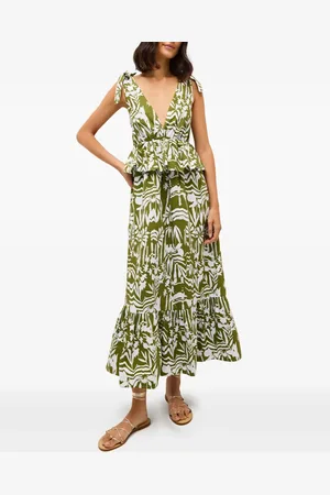 Marie Oliver Robe longue Whitley à design péplum