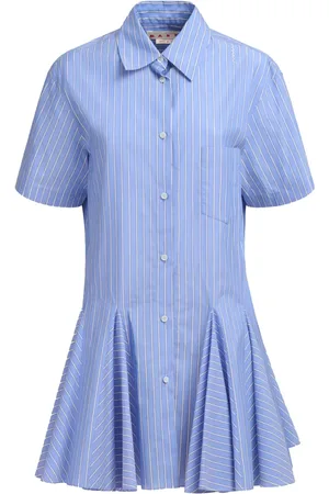Marni Robe-chemise courte à rayures