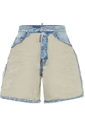 Dsquared2 Short en jean à empiècements