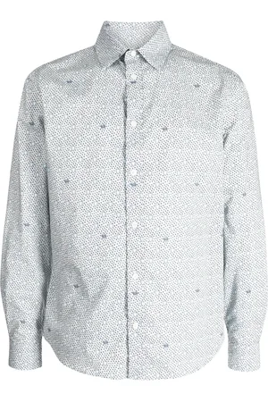 Maison Kitsuné Chemise en coton à imprimé graphique