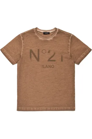 Nº21 T-shirt en coton à logo imprimé