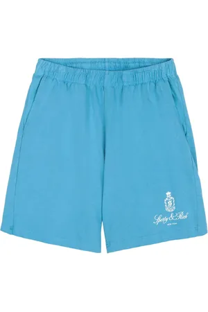 Sporty & Rich Short en coton Vendome à logo imprimé