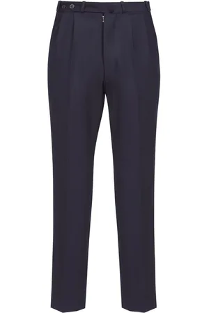 Maison Margiela Pantalon en laine vierge à coupe courte