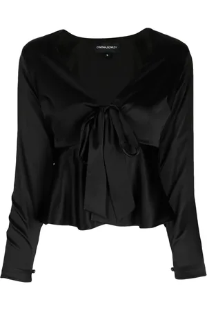 Cynthia Rowley Blouse en soie à col v