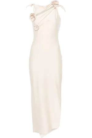 COPERNI Robe longue à fleurs appliquées