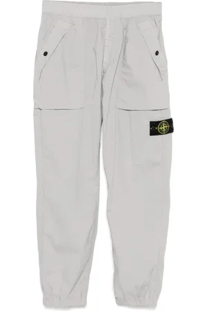 Stone Island Pantalon cargo à patch Compass