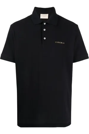 BUSCEMI Polo en coton à plaque logo