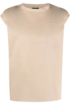 JEJIA T-shirt en coton à poche poitrine