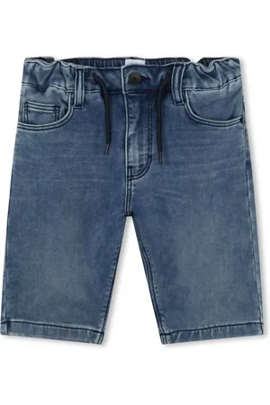 HUGO BOSS Short en jean à logo embossé