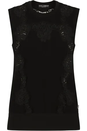 Dolce & Gabbana Pull à empiècements en dentelle