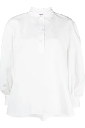 La DoubleJ Blouse en popeline à manches bouffantes