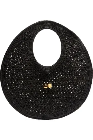 Jacquemus Sac porté épaule Le Rond Spiaggia en raphia