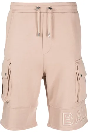 Balmain Bermuda en coton à logo embossé