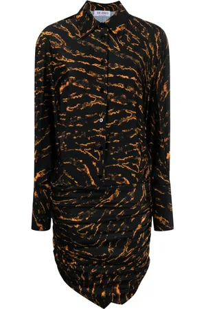 The Attico Robe-chemise à motif abstrait