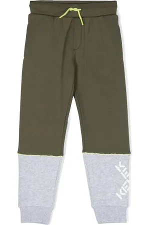 Kenzo Pantalon de jogging colour block à logo imprimé