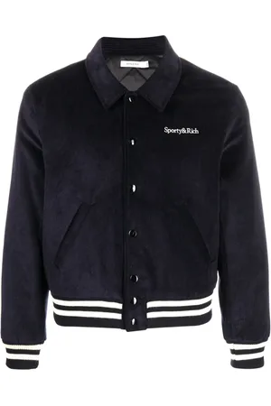 Sporty & Rich Veste bomber à logo brodé