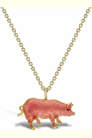Pragnell Collier Zodiac Pig en 18ct à pendentif