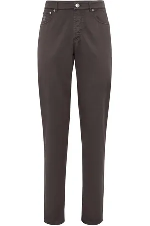 Brunello Cucinelli Pantalon à coupe slim